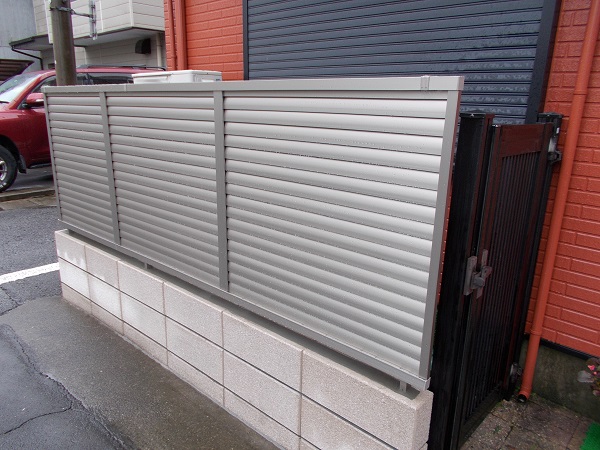 フェンス改修工事施工写真