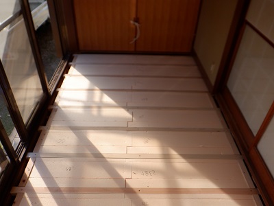 フローリング母屋下地1
