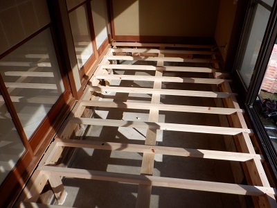 フローリング母屋下地2