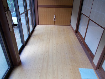 フローリング母屋施工前1