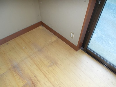 フローリング母屋施工前2