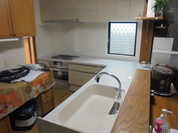 キッチン取り換え工事 施工完了写真