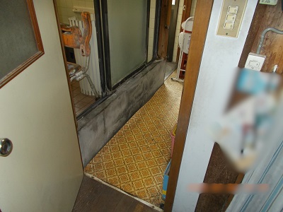 段差改修工事 施工前