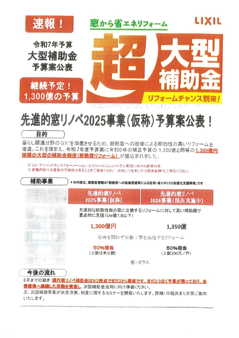 速報補助金情報1